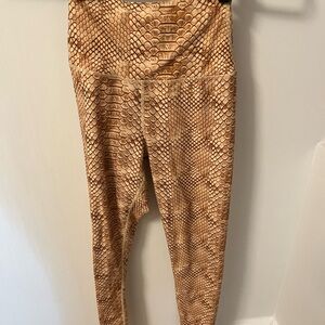 Weworewhat Snake Print High-Waisted Leggings